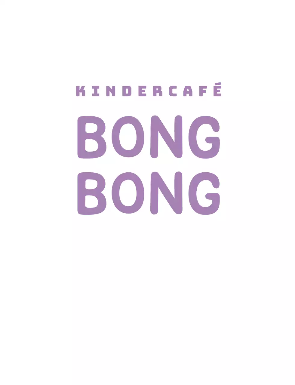 Schattig paars logo beer t-shirt voor kinderen cafe