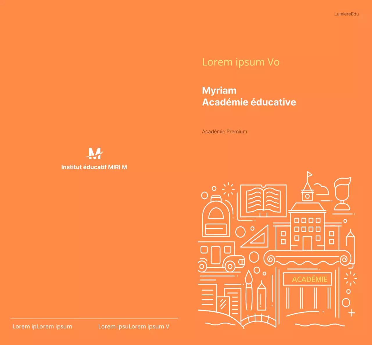 Promouvoir l'éducation de votre école en orange