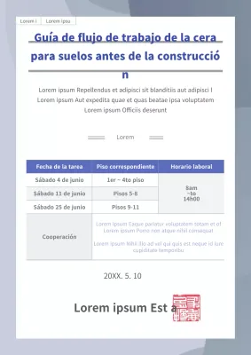 Instrucciones para limpiar y encerar el suelo gris