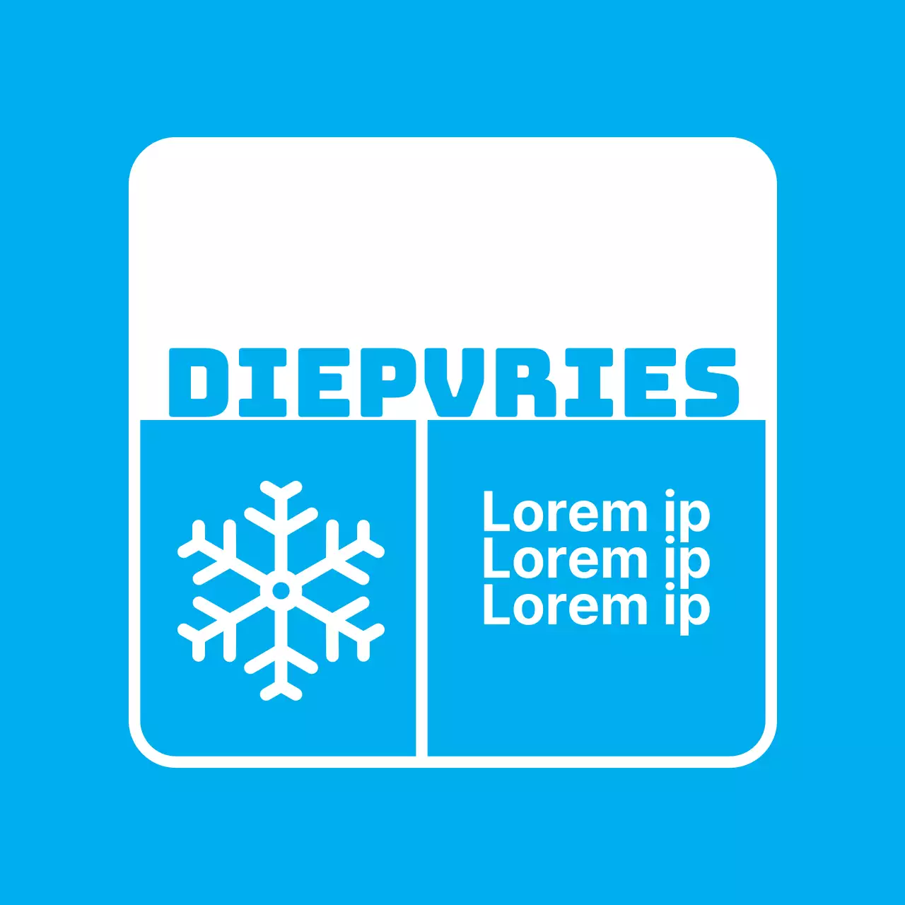 Diepvries Stickers