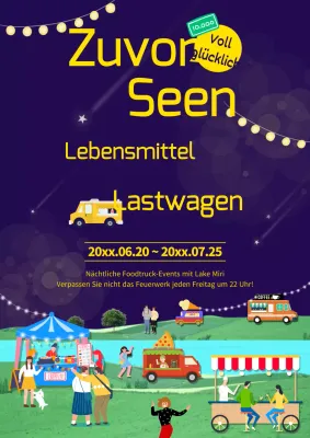 Werben Sie für Ihre Veranstaltung auf dem Sommernachtsmarkt Indigo Night Sky