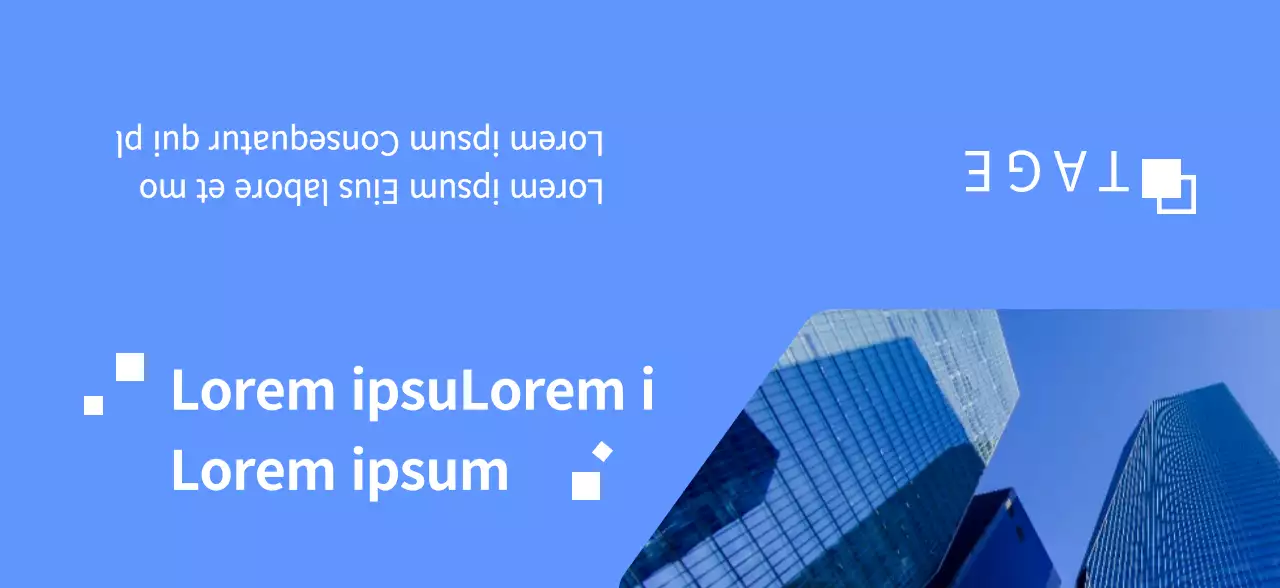 Globales Unternehmenskonzept in Blau