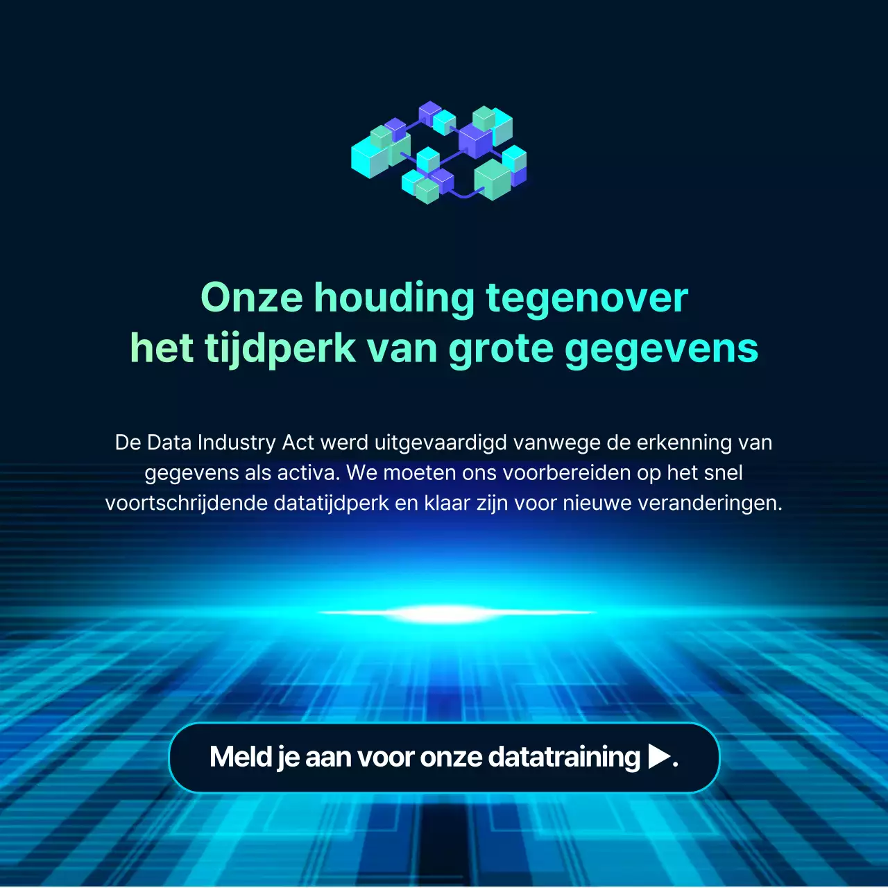 Data Industry Act richtlijnen in blauw kleurverloop