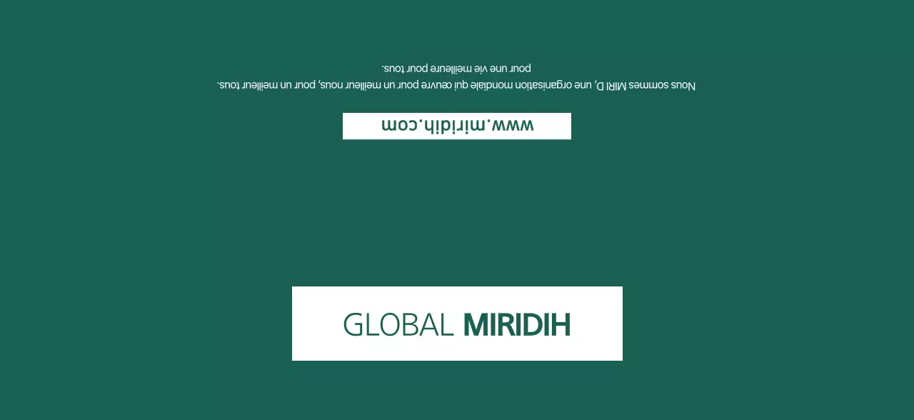 Un simple Global Mirridi vert foncé pour la promotion de l'entreprise