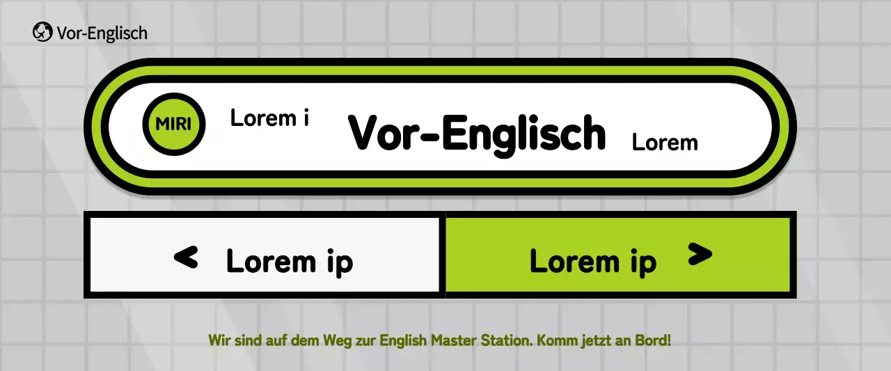 Förderung des U-Bahn-Konzepts Schule in Grau und Grün