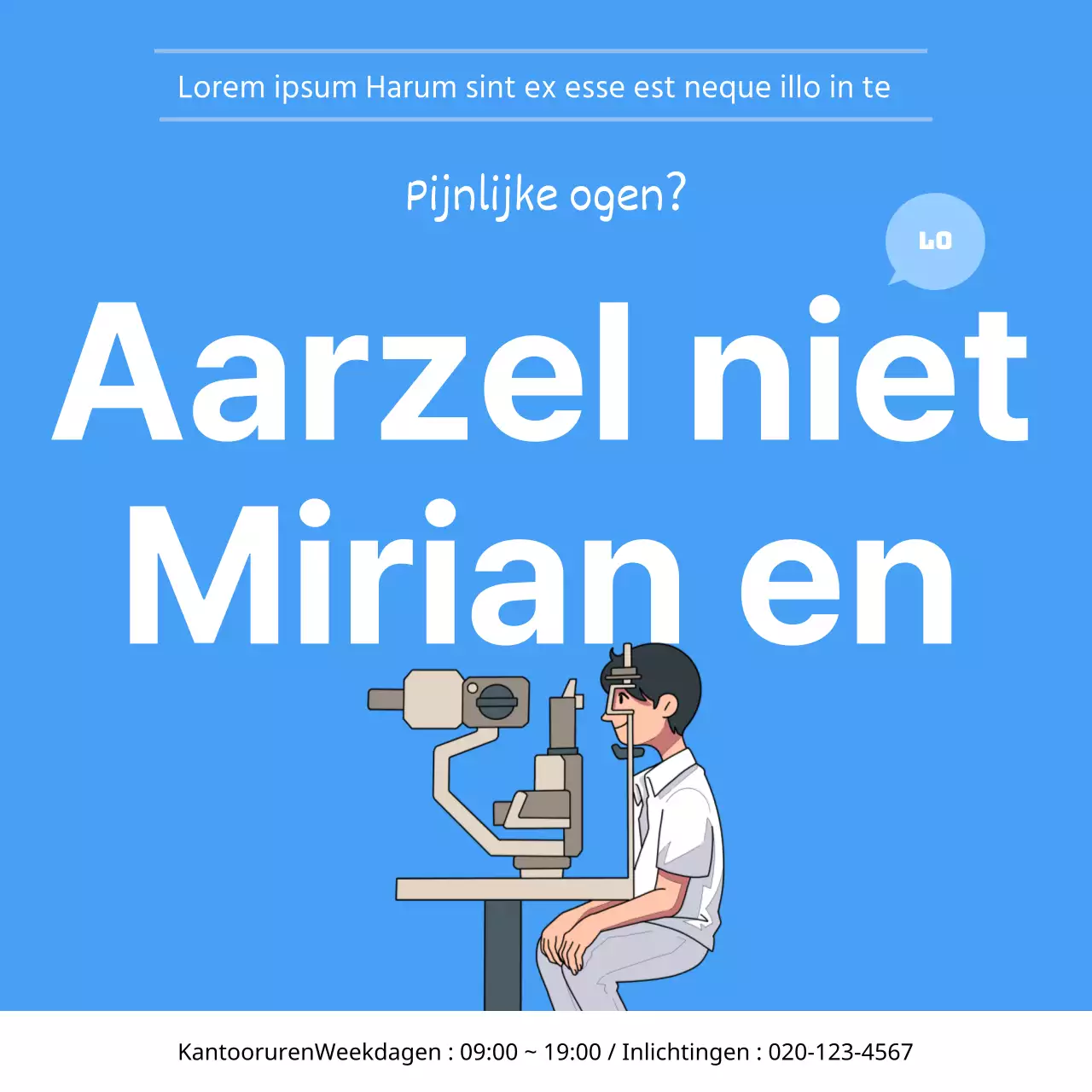 Blauw en wit bindvliesontsteking CardNews