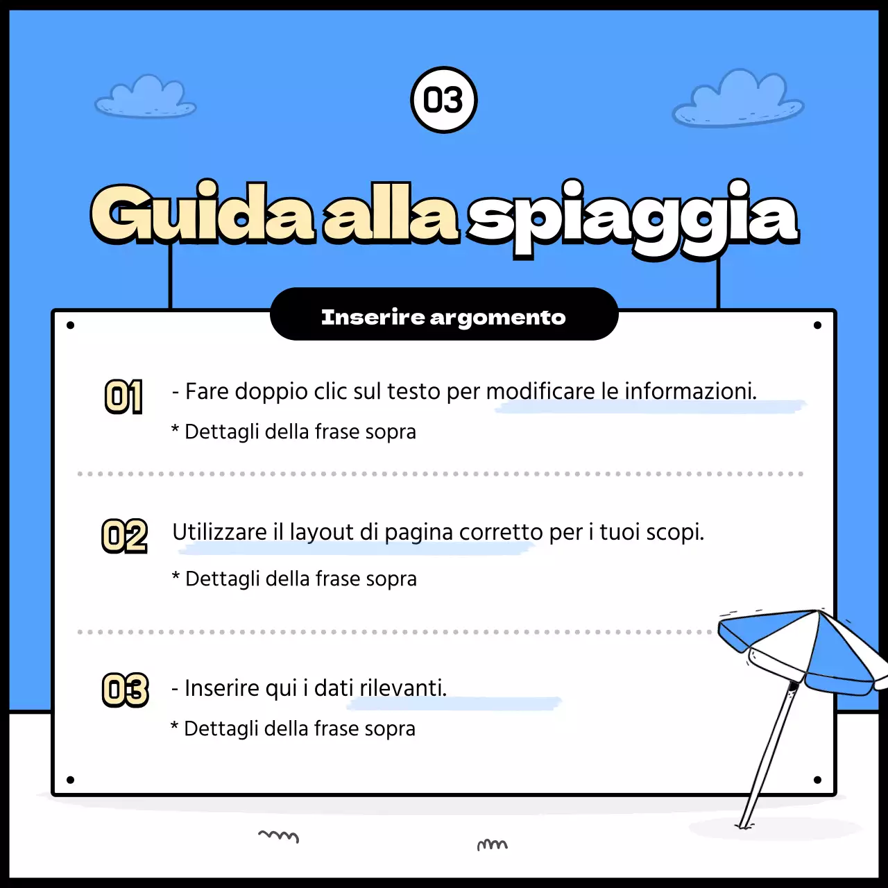 Guide in spiaggia