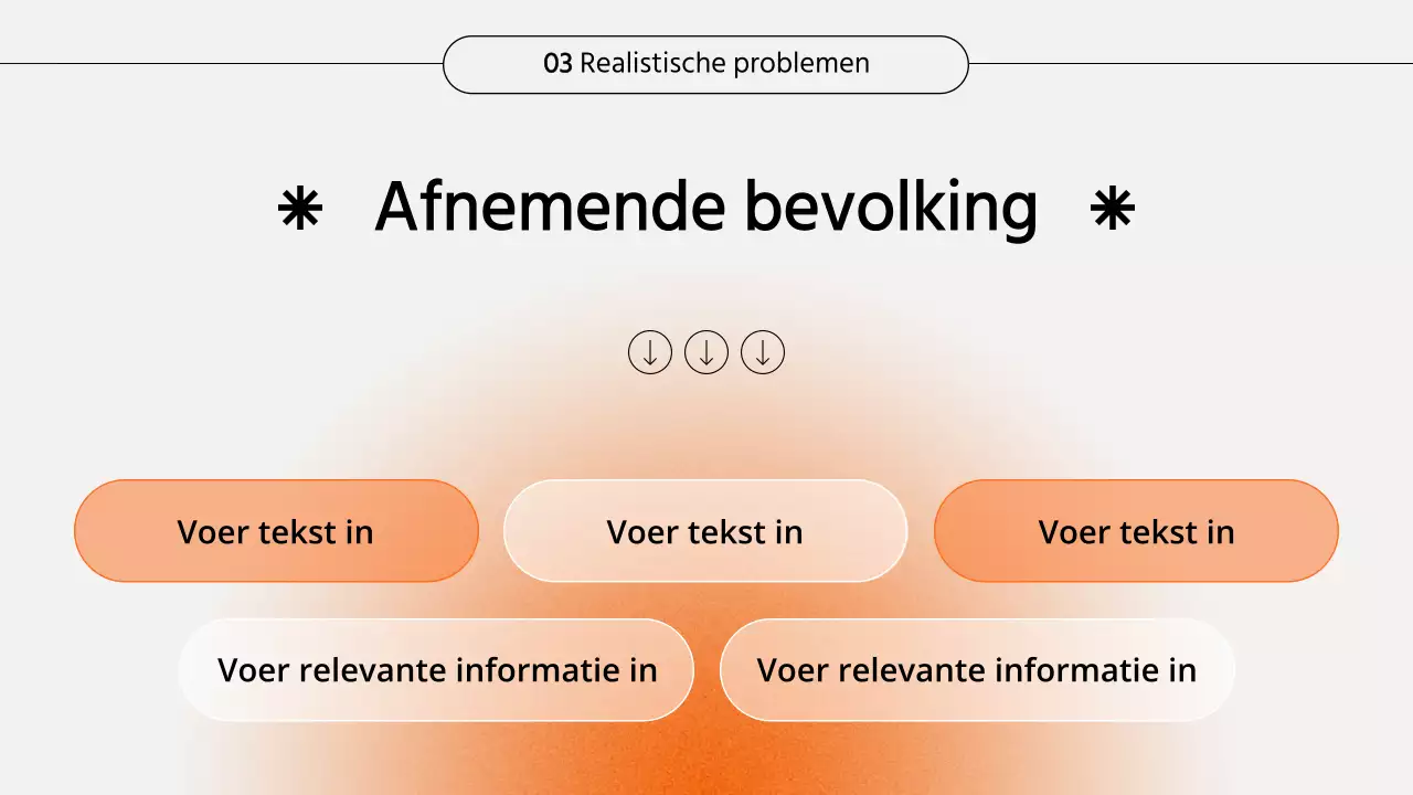 Oranje gradiënt seminar presentatie