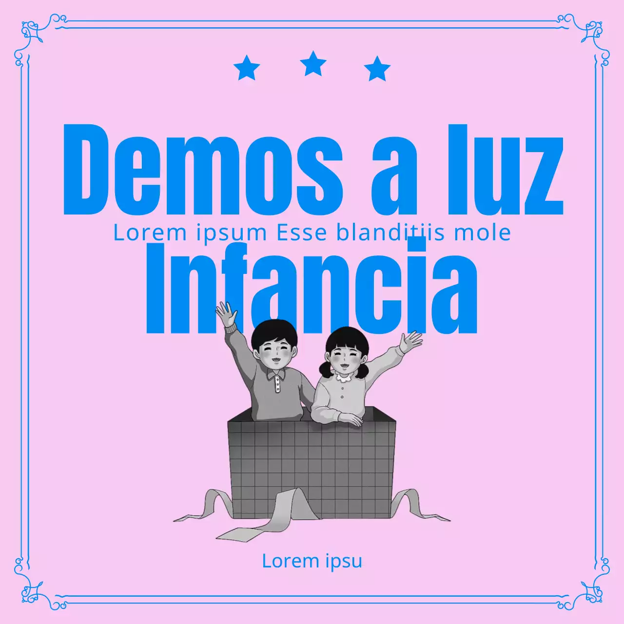 Política demográfica en rosa y azulTarjetasNoticias