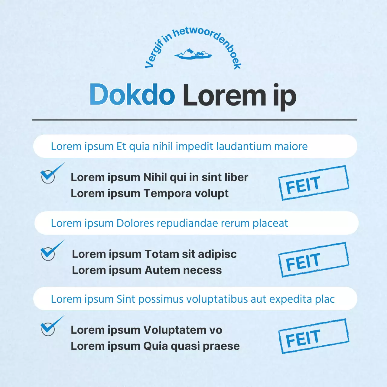 Een eenvoudige, lichtblauwe en blauwe Leesdag-informatiepost