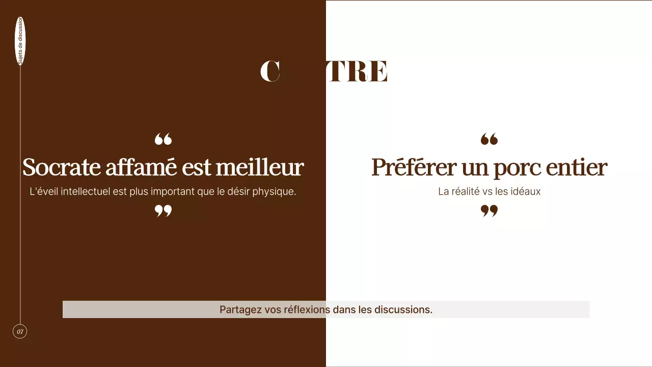 Club de lecture des sciences humaines en tons bruns