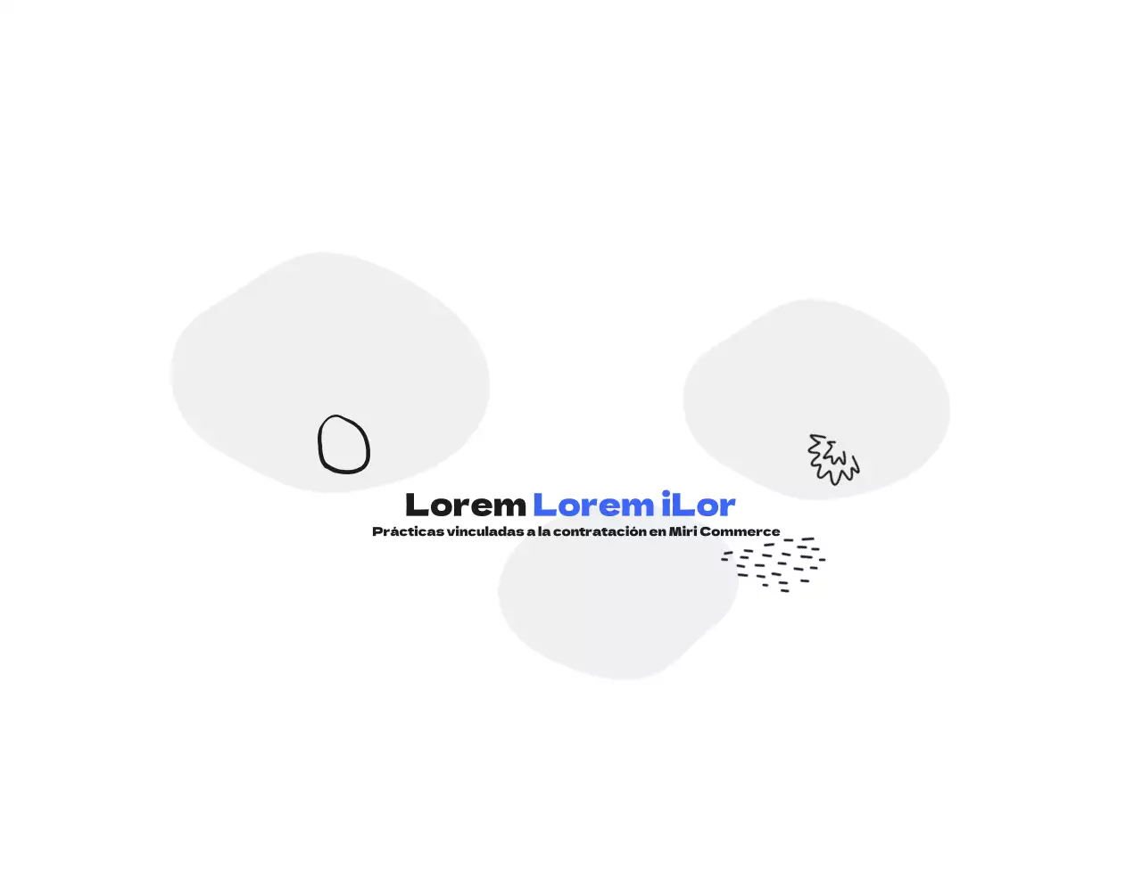 Un kit de bienvenida para conmemorar tus prácticas profesionales con una ilustración humana en azul y negro.