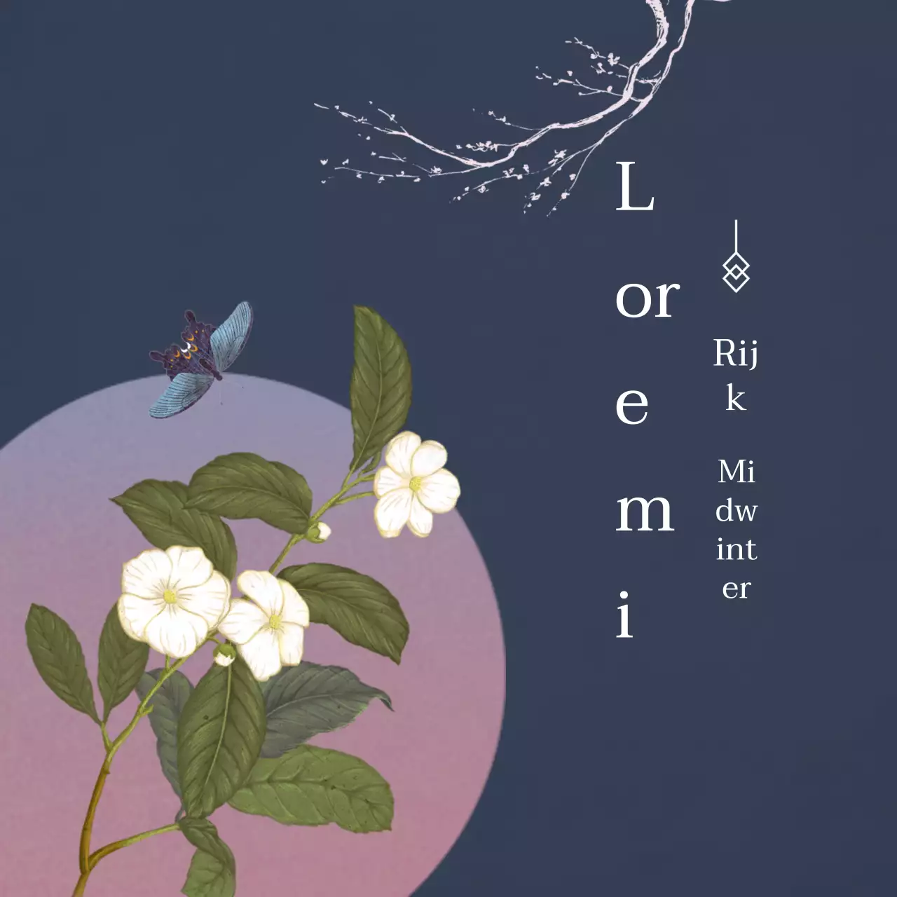 Luxe Thanksgiving-groeten in diep marineblauw en roze