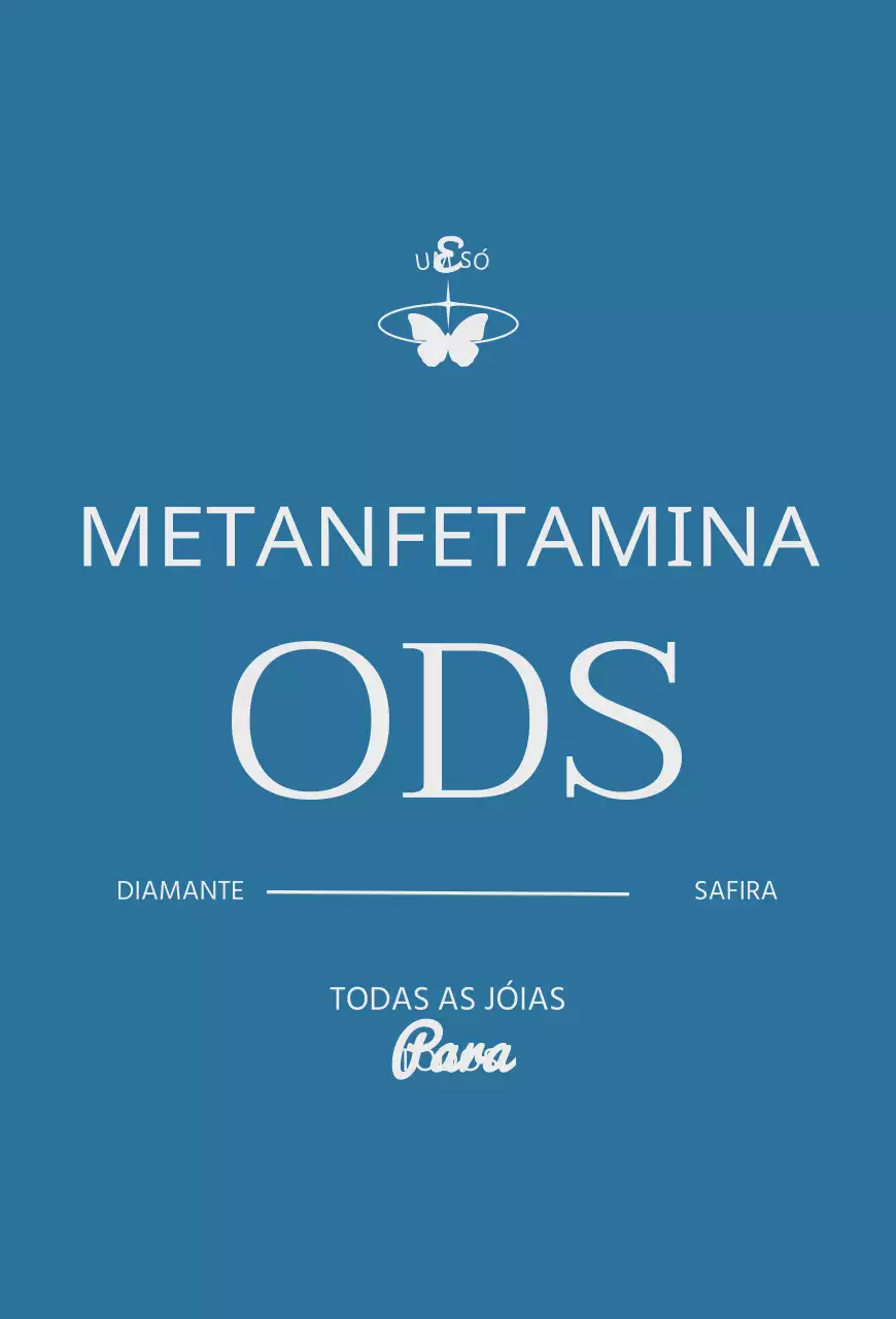 Uma marca de jóias com um conceito calmo em azul e cinzento