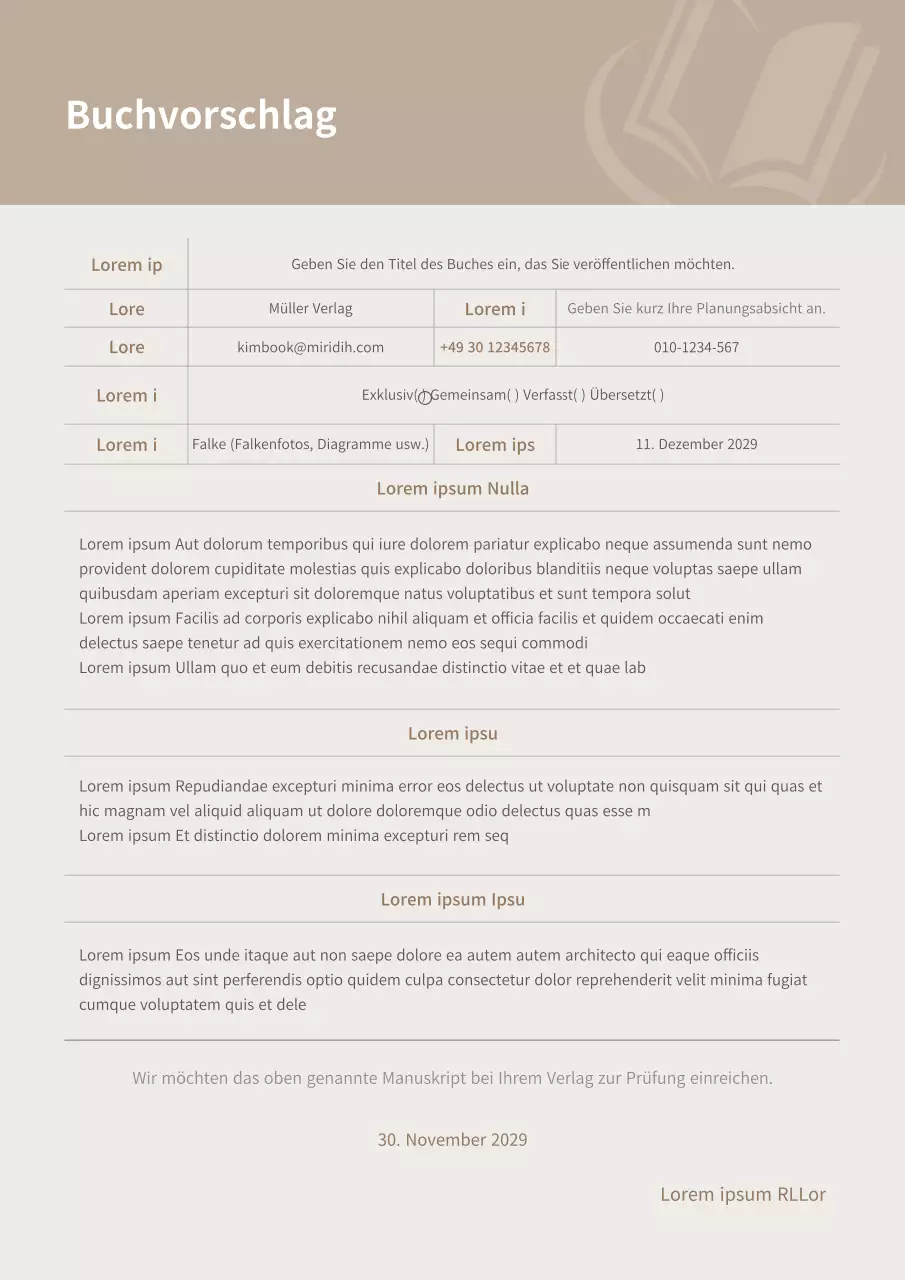 Brown and Beige Book-Prospekt