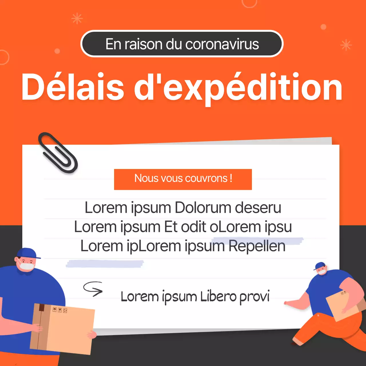 Retards d'expédition