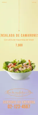 Pancartas para ensaladas sencillas de color morado