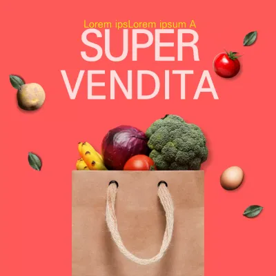 Un manifesto che promuove una vendita con un gruppo di colori fucsia.