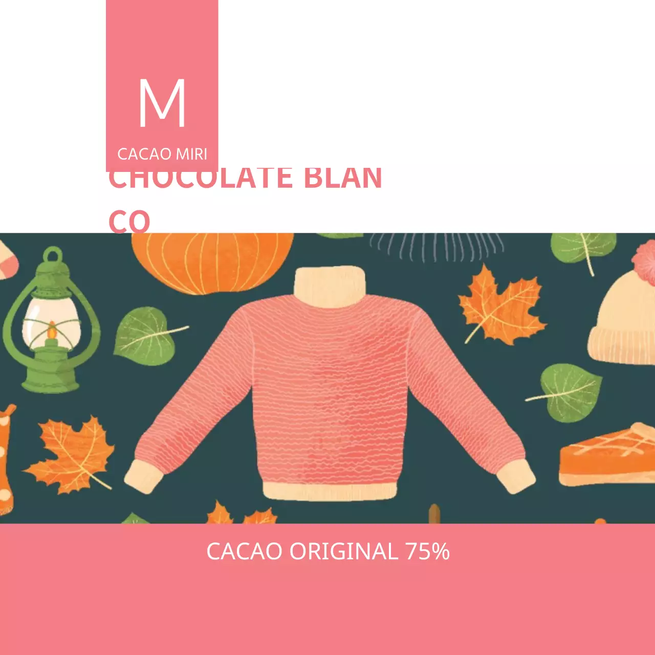 Etiquetas de té de chocolate caliente con ilustración invernal rosa