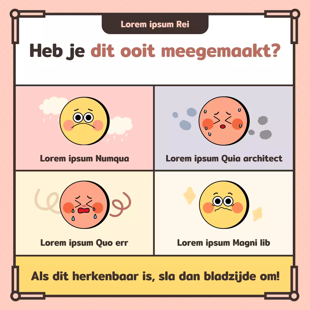 Roze pastelillustratie ter promotie van een psychologisch adviescentrum