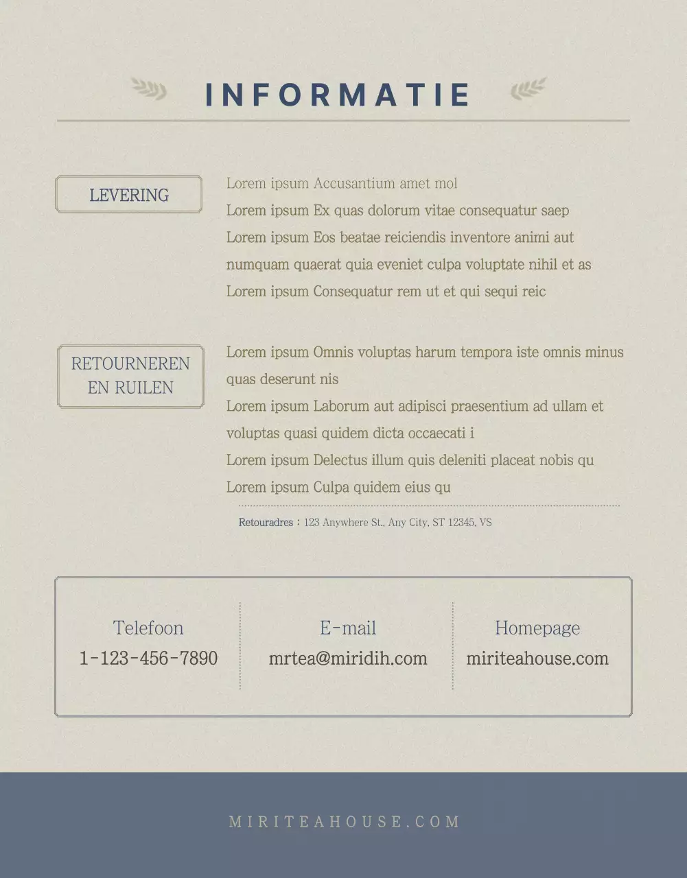 Gemengde thee details