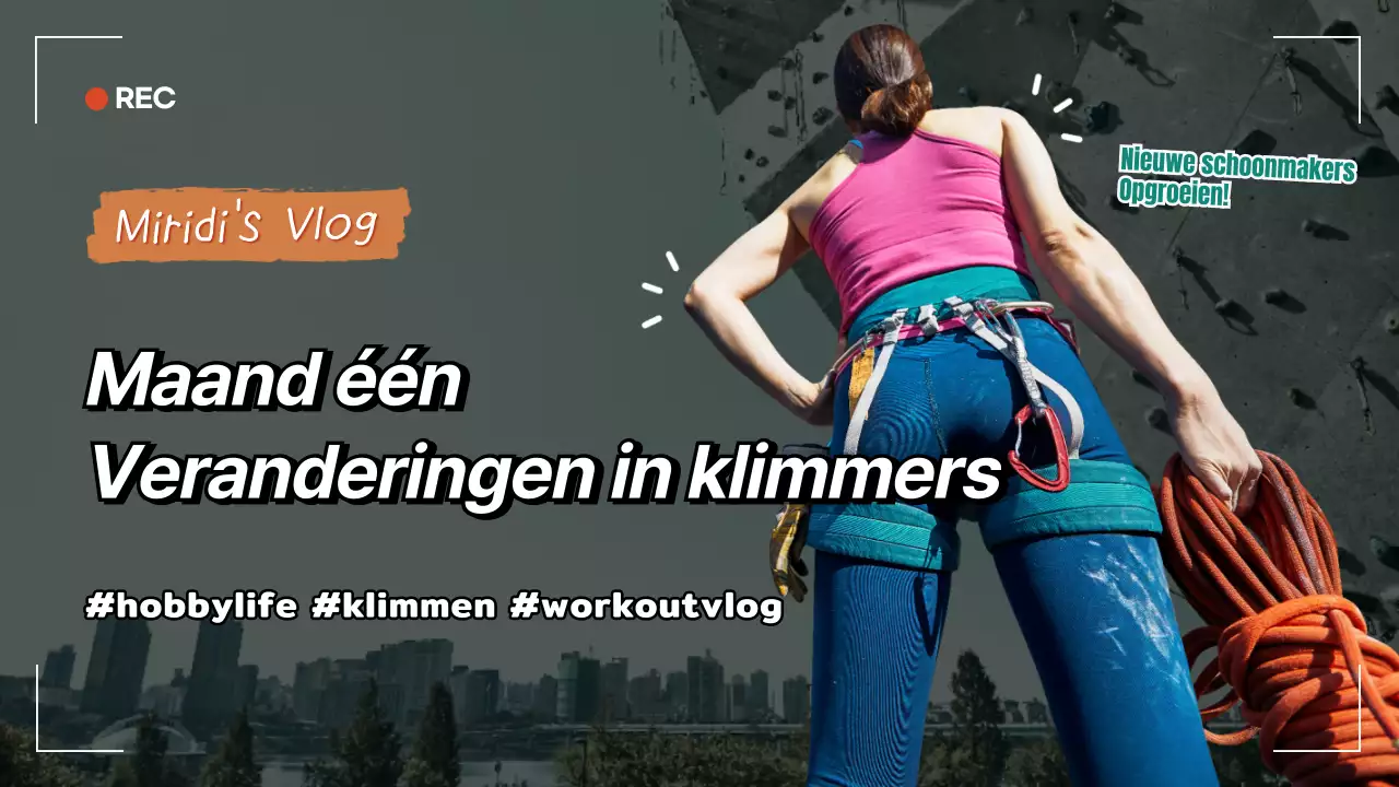 Een zwart-wit vlog over zijn klimhobby