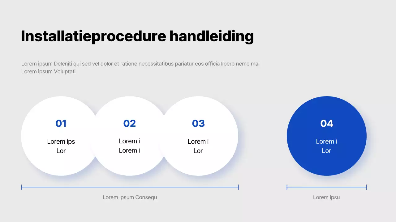 Eenvoudig lichtblauw en blauw advertentie media voorstel