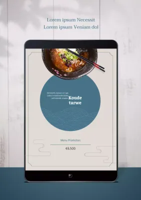 Het nieuwe sobanoedelmenu promoten