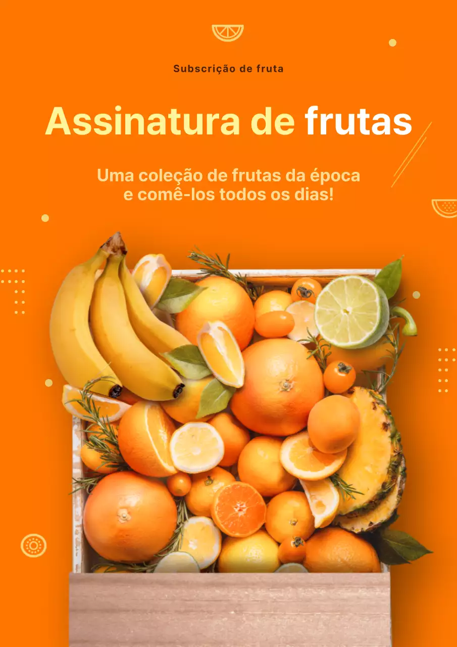 Assinatura de frutas