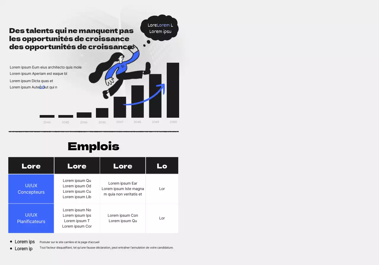Un kit de bienvenue pour commémorer votre stage de fin d'études avec une illustration humaine en bleu et noir.
