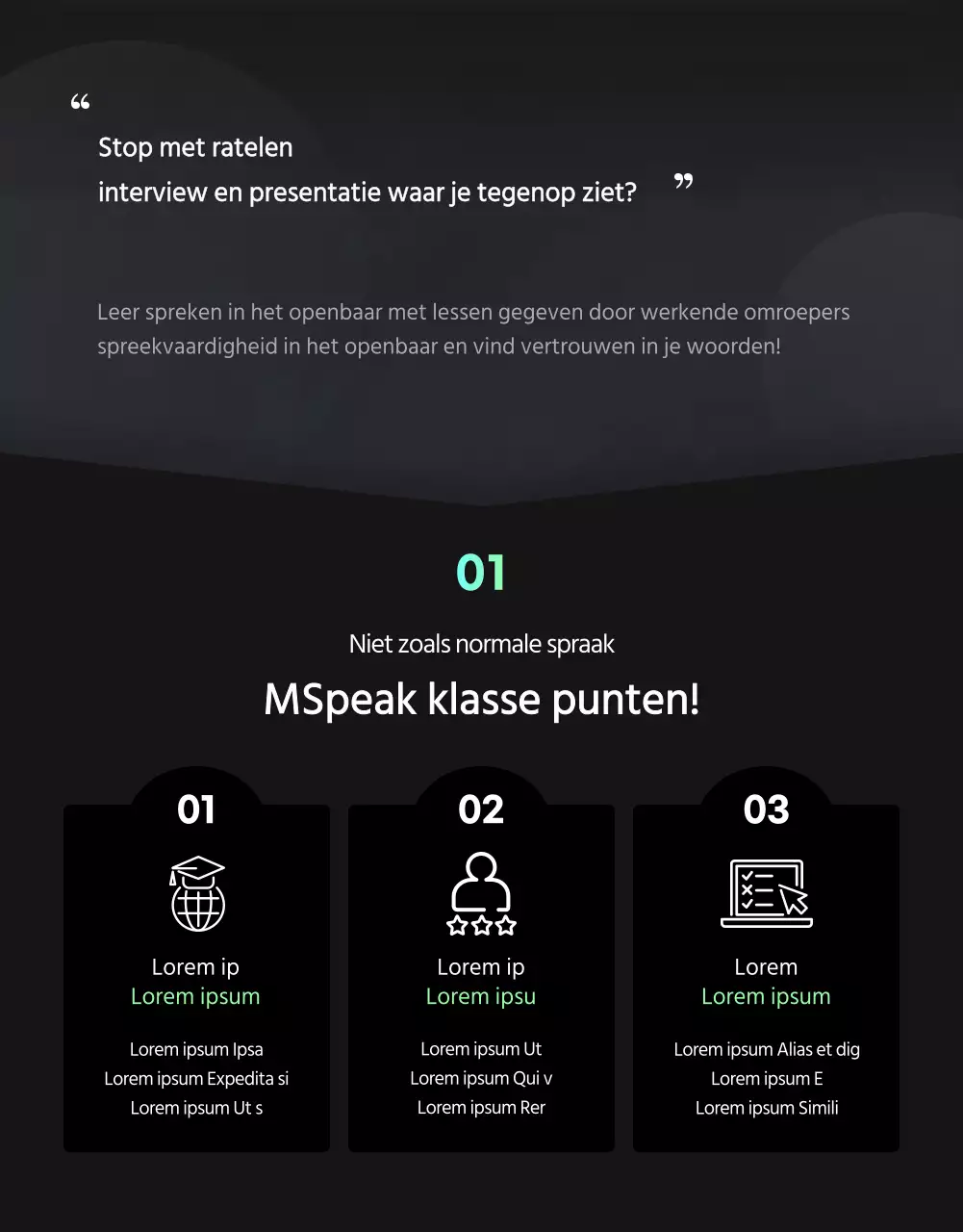 Online klasconcept in grijs en kleurverlopen