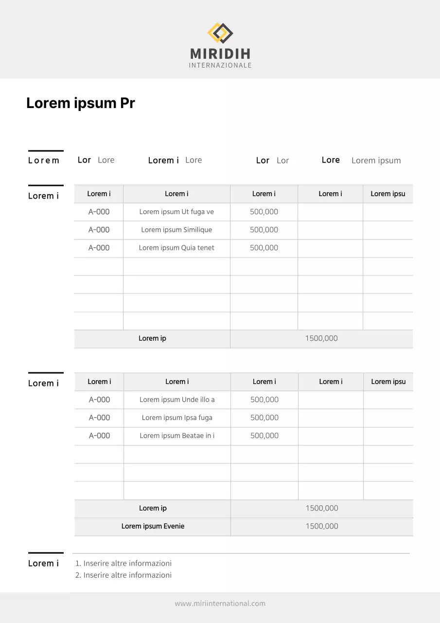 Logo semplice Documentazione del rapporto finanziario Q1