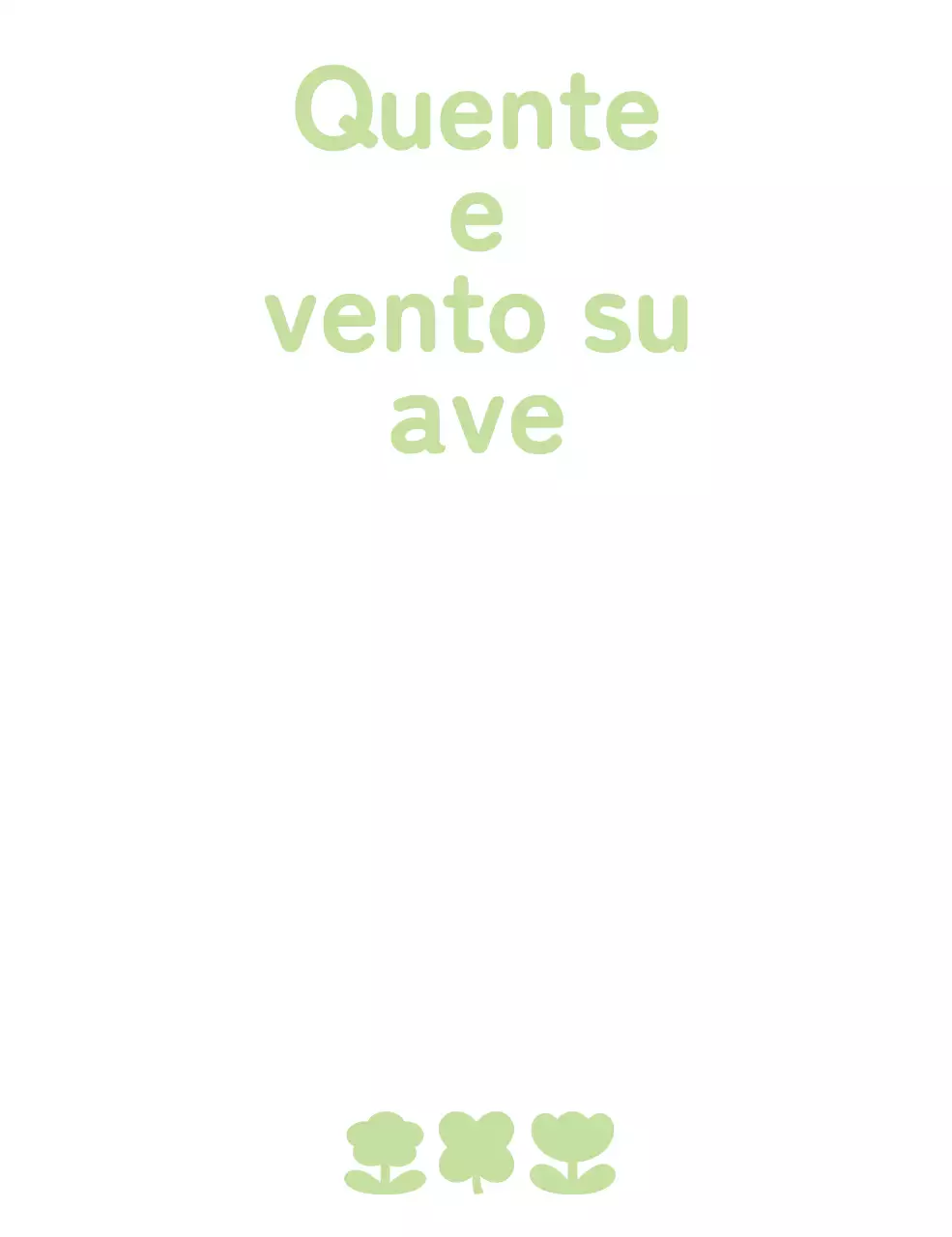 Mercadoria com ilustrações simples e bonitas de coelhinhos e flores em verde claro.