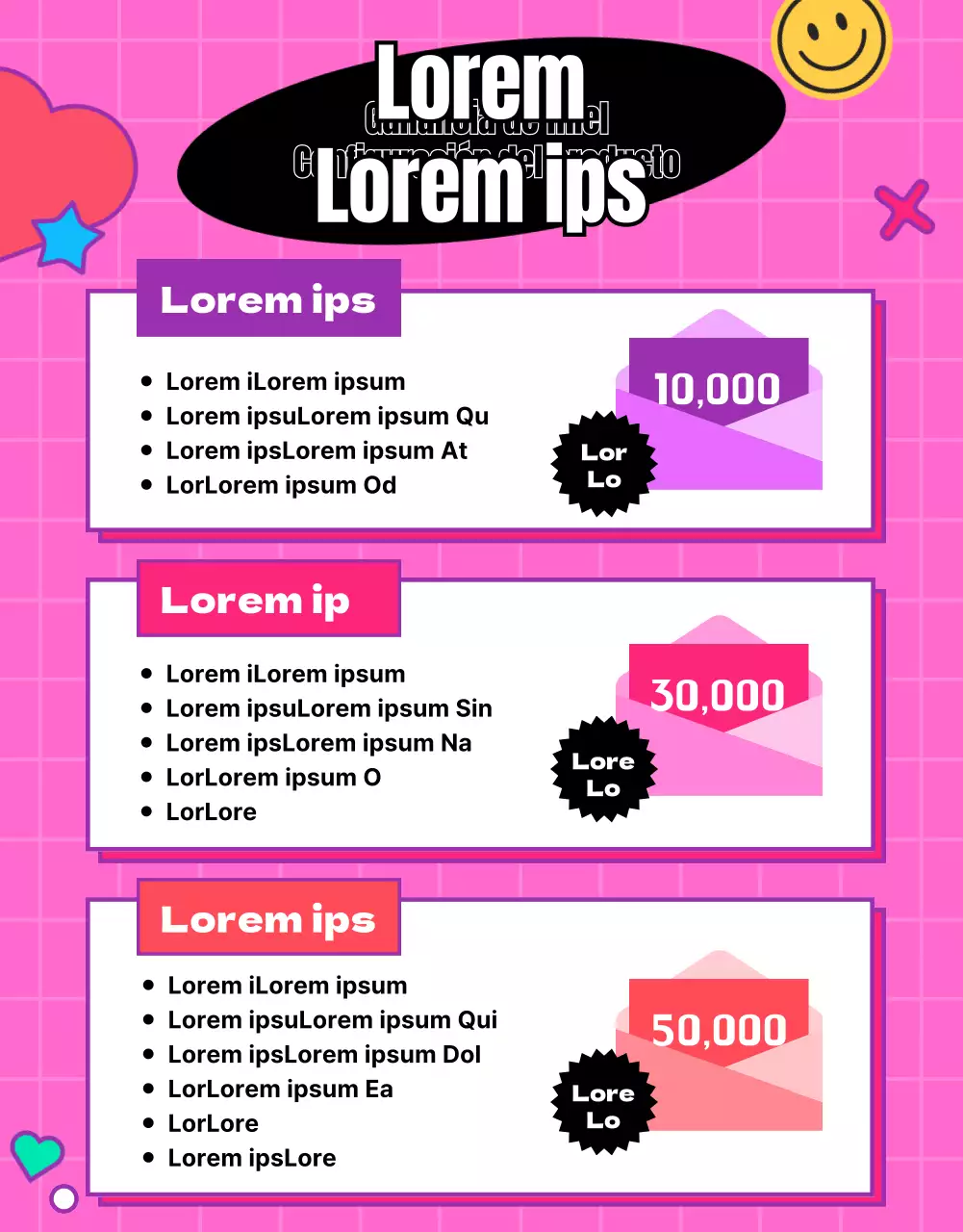 Random Box Event escrito en una pizarra rosa