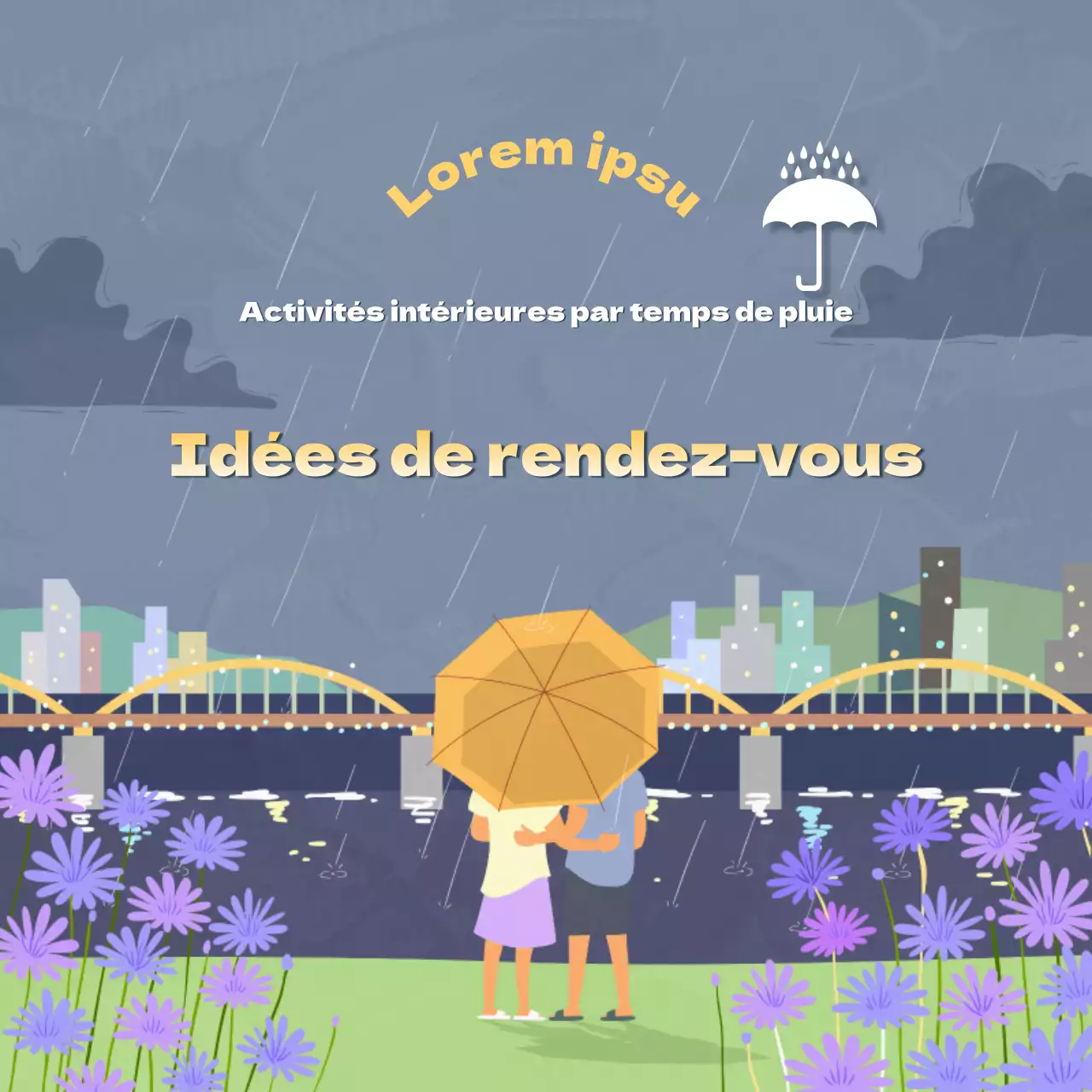 Idées de rendez-vous à l'intérieur pour les jours de pluie dans les tons bleu marine