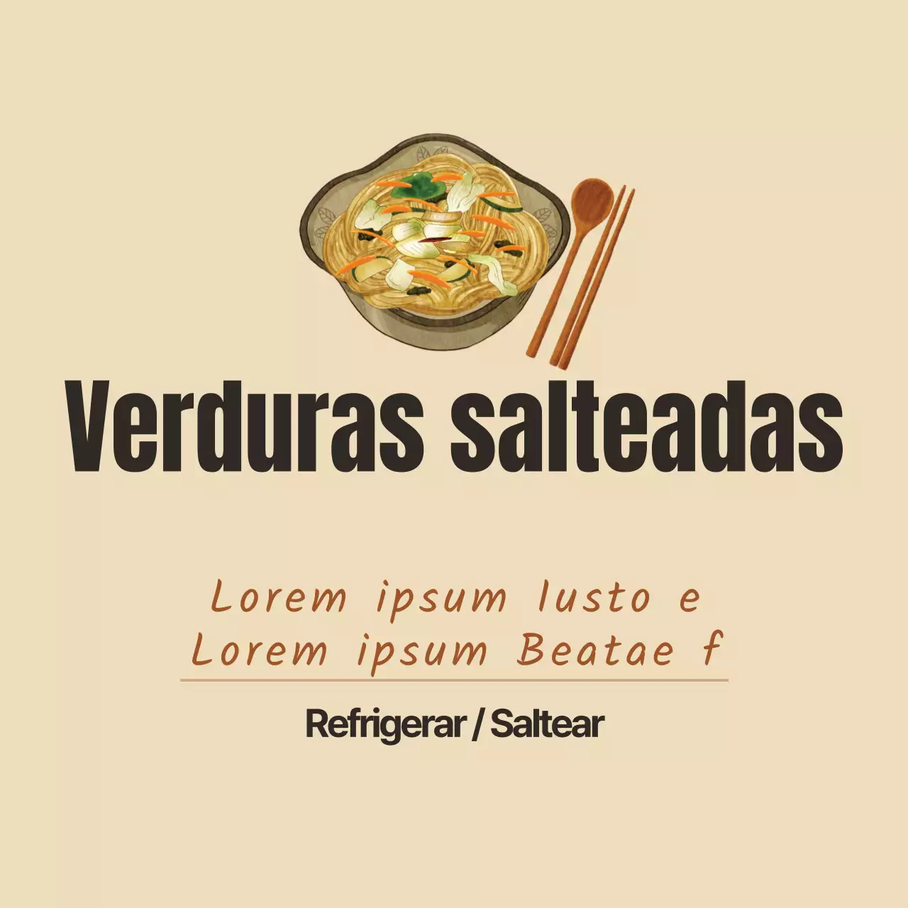 Verduras salteadas