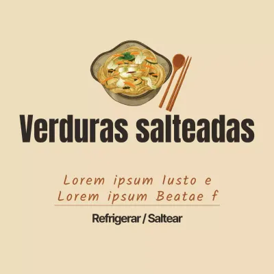 Verduras salteadas