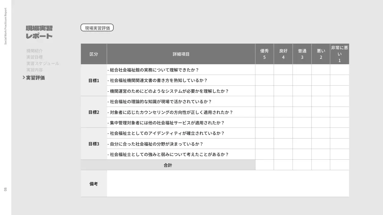 緑 シンプル 実習 レポート プレゼンテーション