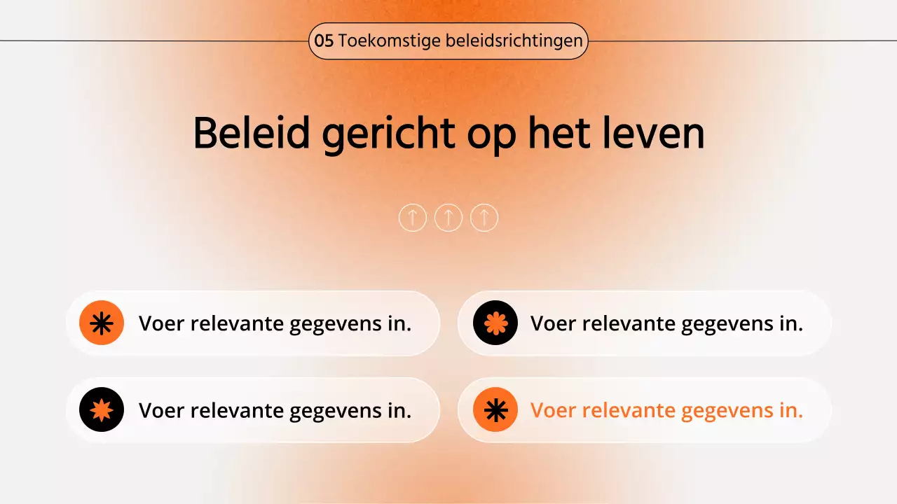 Oranje gradiënt seminar presentatie