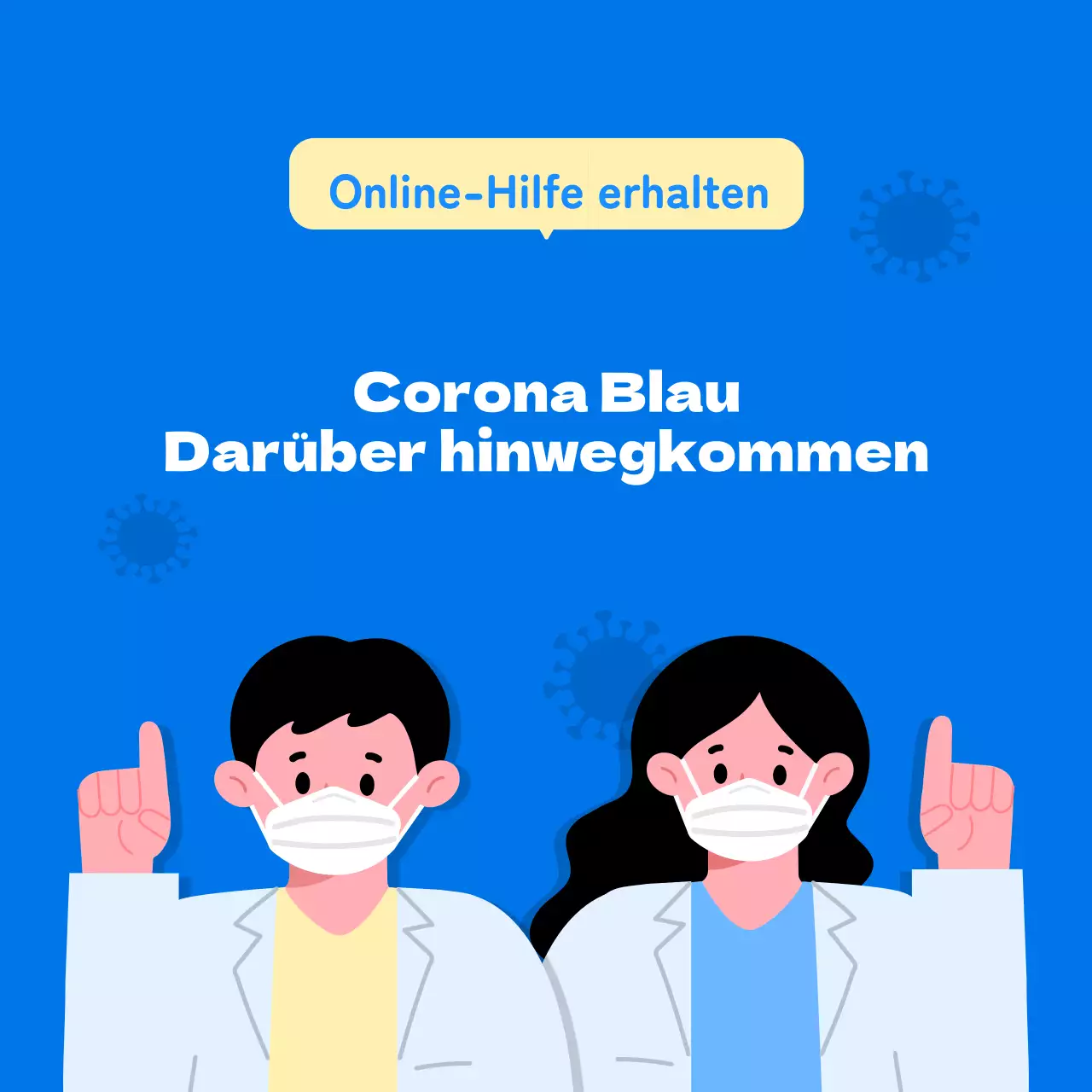 Corona Blue mit blauem Chat-Thema