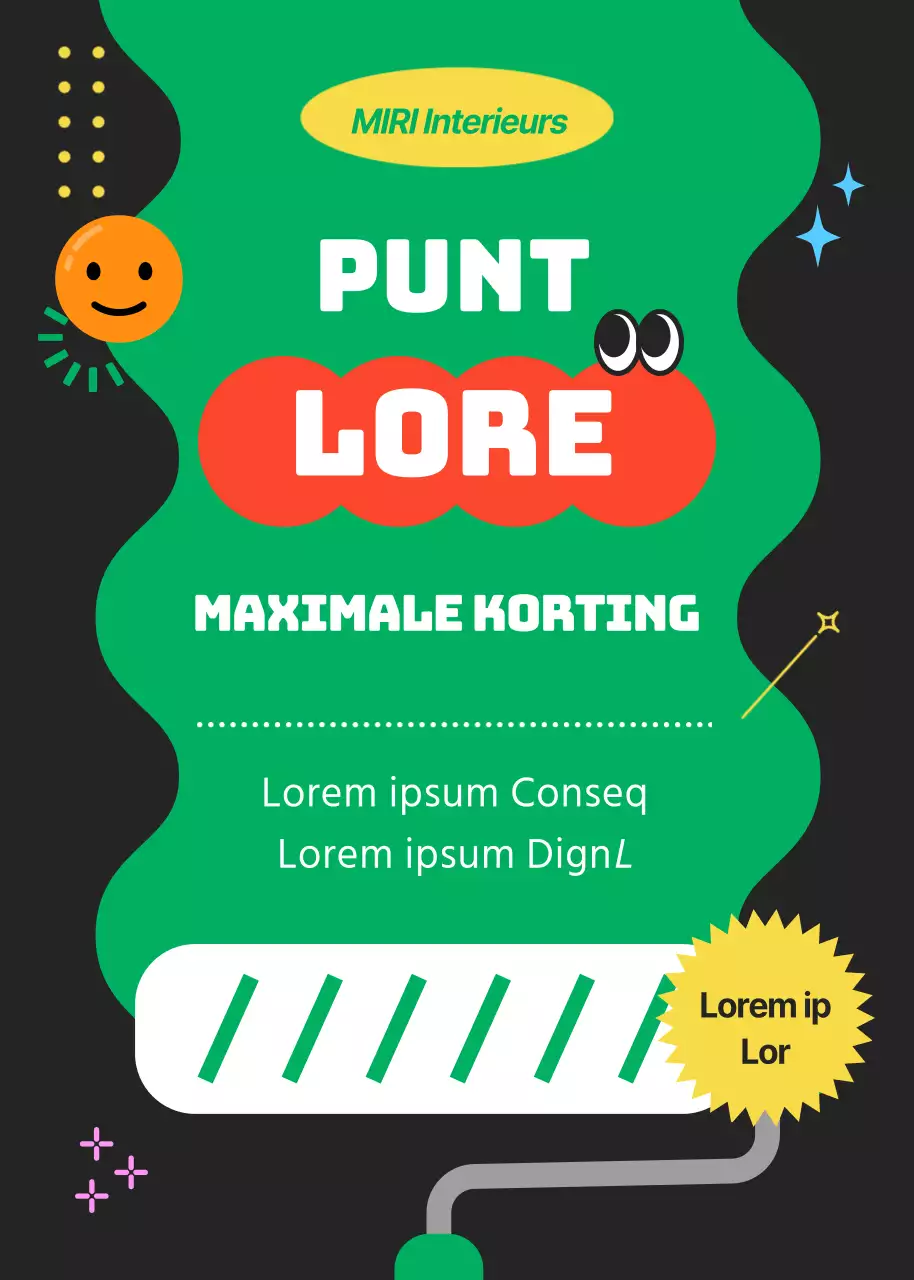 Schattig concept event popup met groene accenten