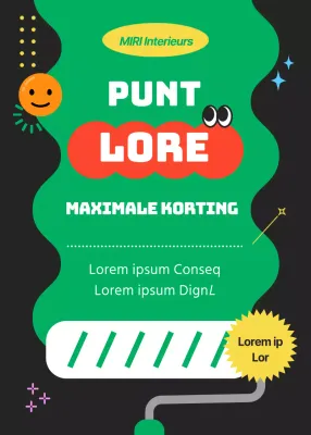 Schattig concept event popup met groene accenten