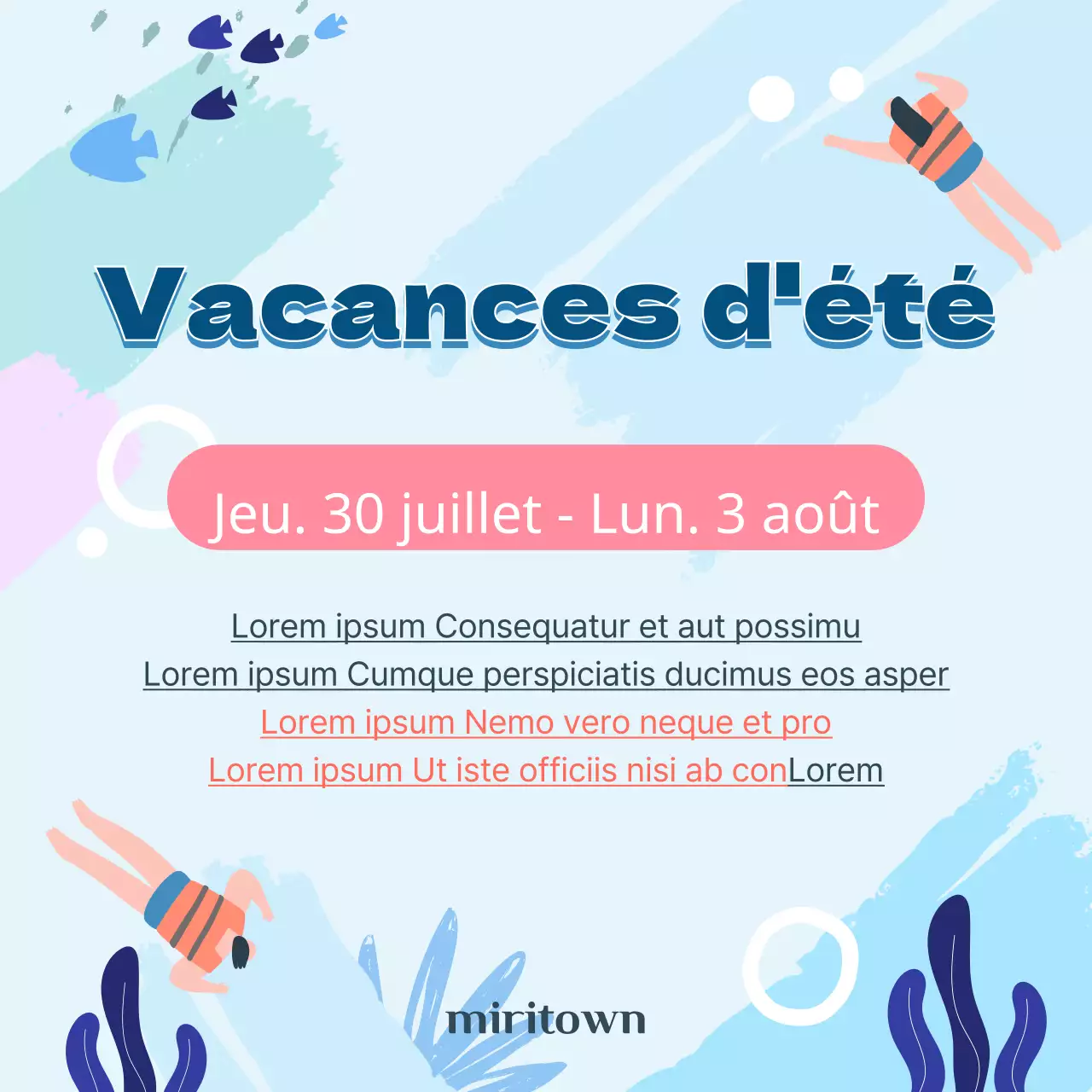 Vacances d'été