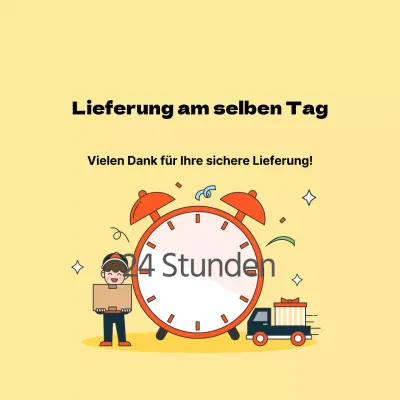 Aufkleber für die Lieferung am selben Tag