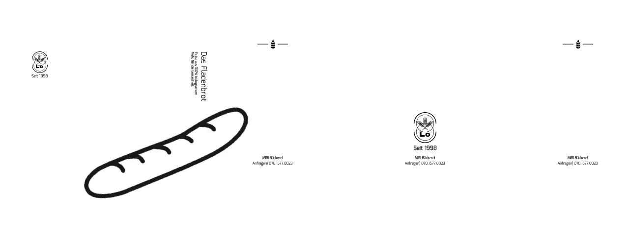 Bewerben und informieren Sie Ihr Café mit einer einfachen, niedlichen Illustration eines Baguettes.