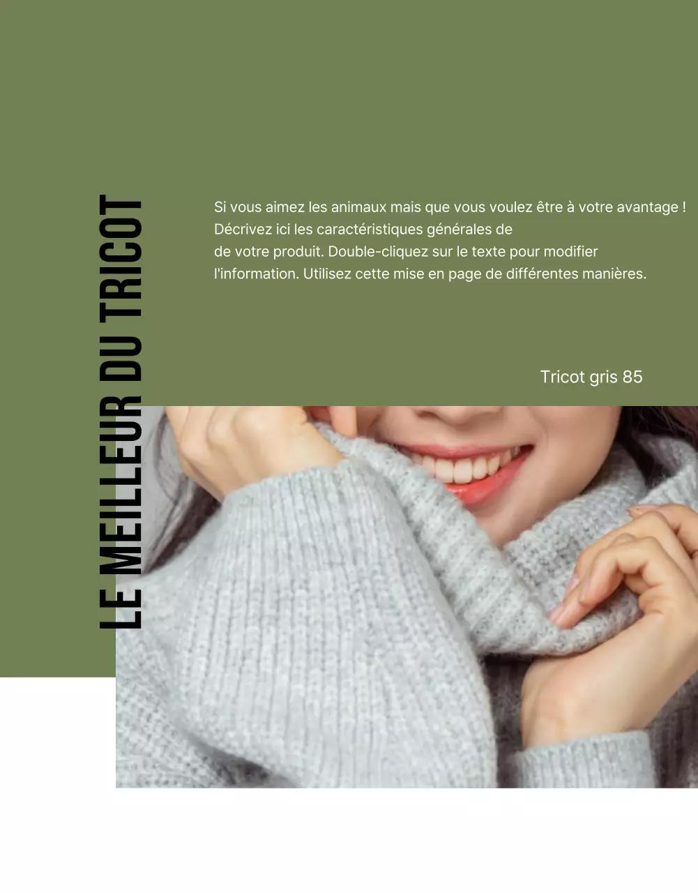 Page détaillée de la mode