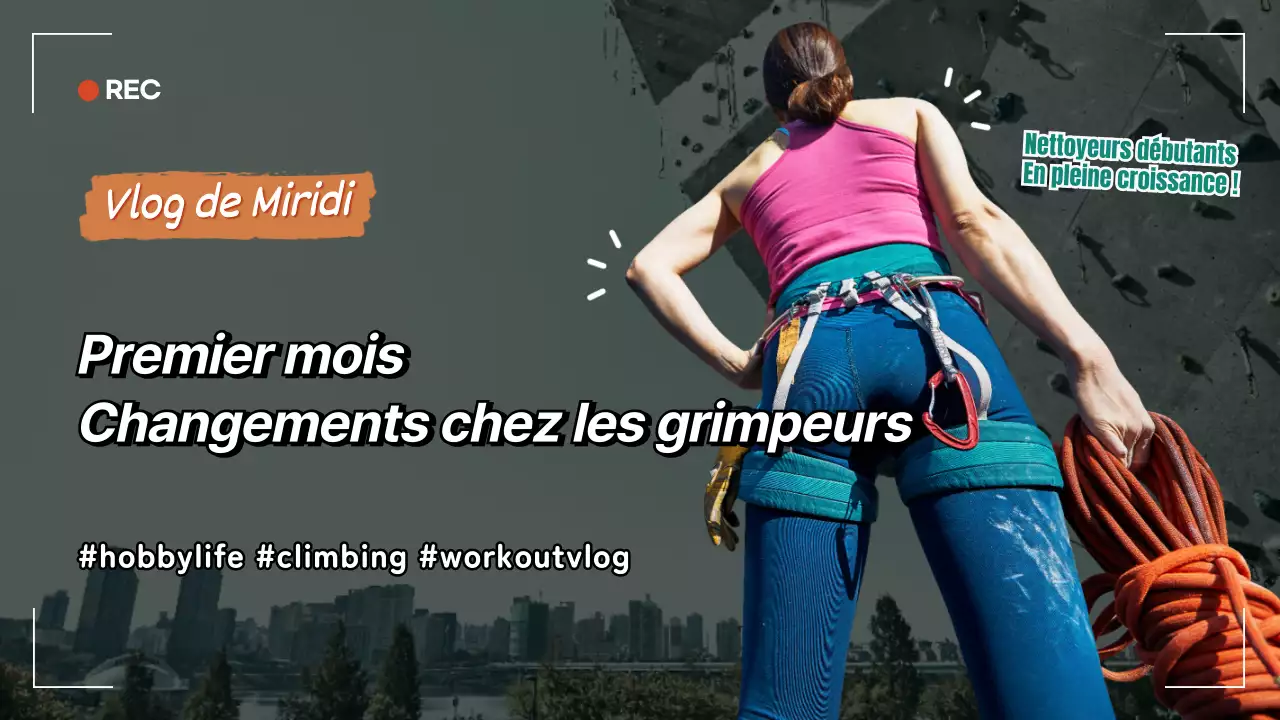 Un vlog en noir et blanc sur son hobby de l'escalade