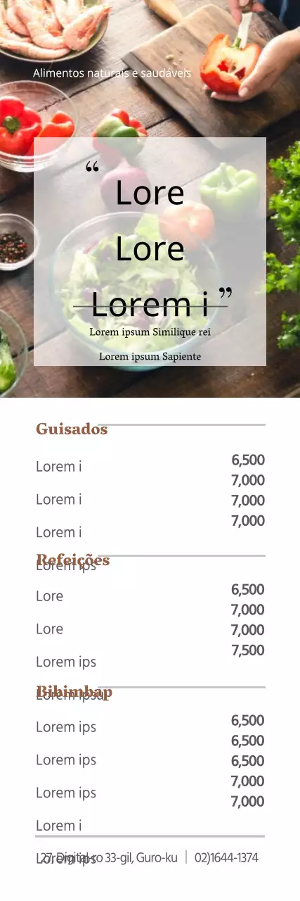Comida coreana natural