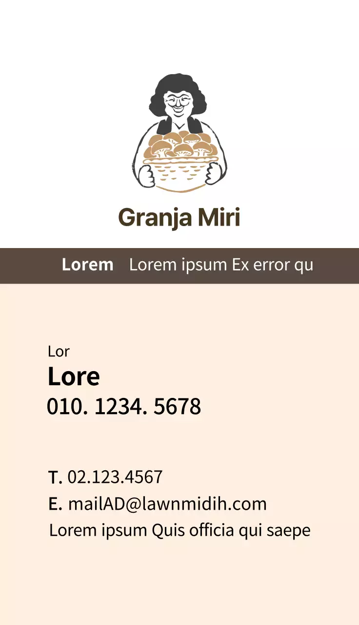 Ilustración marrón granja ordenada