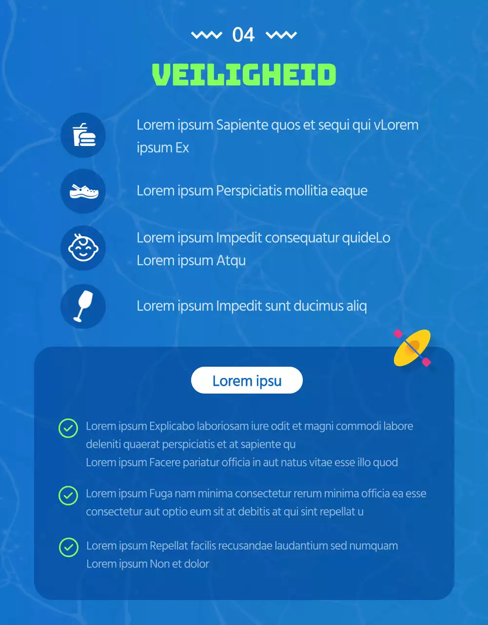 Coole raftingbedrijven met blauwe en groene Donggang-illustraties